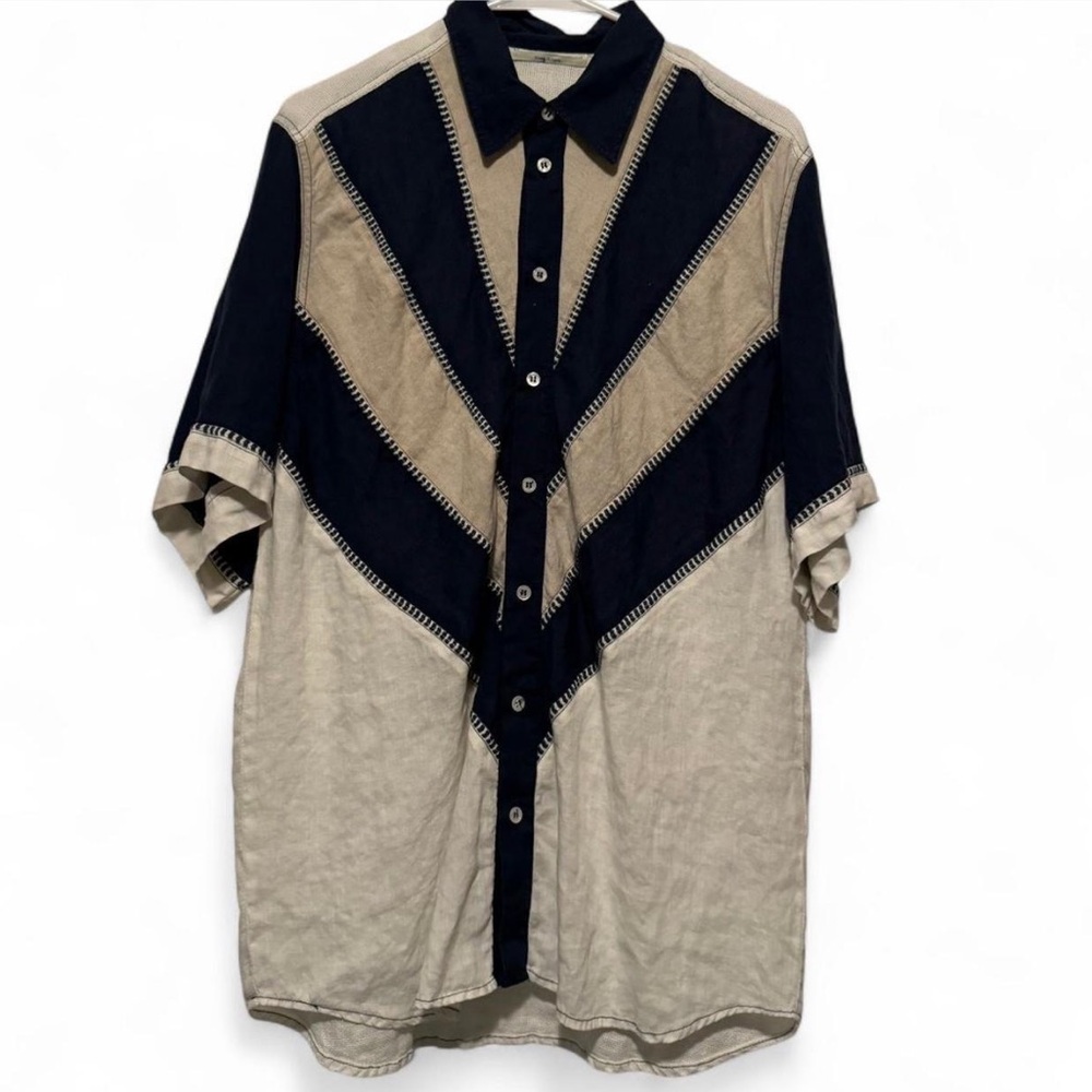 Beachy Designer Button Down Shirt